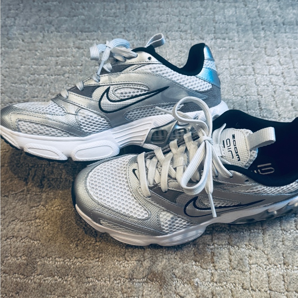 Nike Silver and Black Athletic Shoes